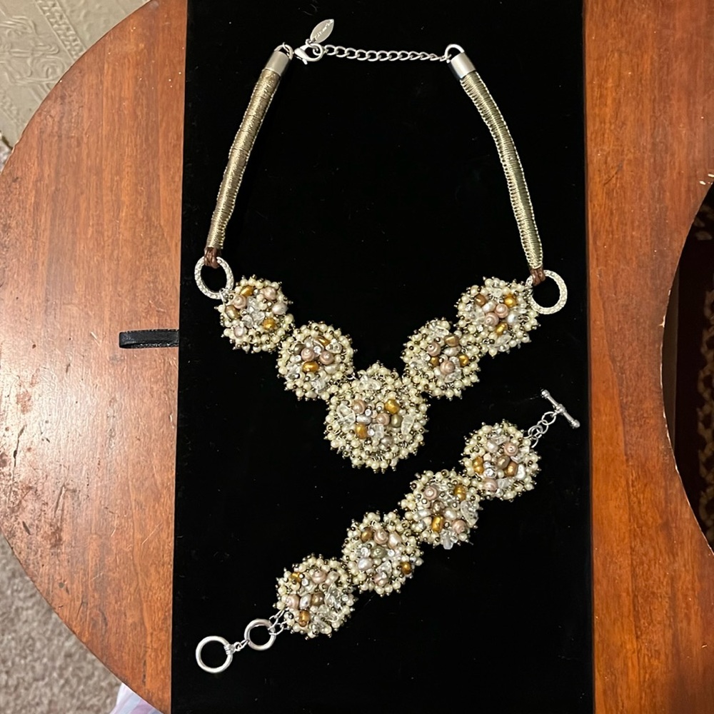 Coldwater Creek necklace (18 in/3 in ext), And bracelet is 8 inches long